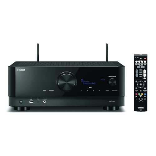 Yamaha AV-Receiver RX-V6A schwarz – Netzwerk-Receiver mit Dolby Atmos Height Virtualizer, Gaming spezifischen Funktionen und Voice Control Systemen – Allround-Talent mit 7.2 Kanälen