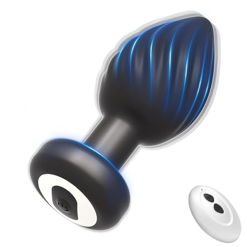 SXOVO Analvibratoren für Mann Analplug# für Frauen, Analvibrator mit 10 Vibrationmodi, Silikon Analplug für Prostata Stimulation, Sexspielzeug für Männer Frauen Anfänger