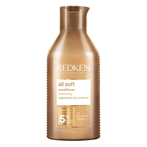 REDKEN All Soft Conditioner, for Dry Hair, Argan Oil, Intense Softness and Shine, 300ml