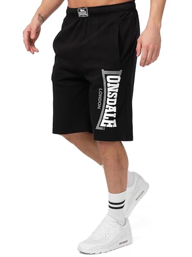 Lonsdale Herren Logo Jam Sportshorts, Schwarz, XL EU