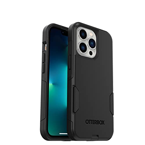 OtterBox Commuter Hülle für iPhone 13 Pro, sturzsicher, schützende Hülle, 3X antimikrobieller Schutz, Schwarz, Keine Einzelhandelsverpackung