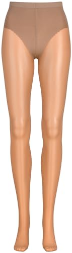 Nur Die Hello Sunshine Shape 12 DEN Shaping-Strumpfhose transparente Feinstrumpfhose für offene Schuhe matte Optik Bronzing-Effekt Nylon-Strumpfhose Komfortbund Baumwoll-Zwickel Damen