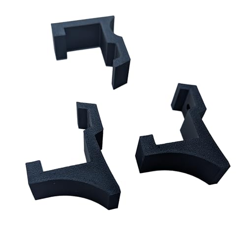 Wandhalterung für PlayStation 4 Slim – Sichere & platzsparende PS4 Halterung – 3-teilig (2x unten, 1x oben) – Made in Germany – Schwarz | Xebtec