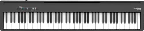 Roland FP-30 Digitalpiano mit 88 Tasten, kompaktes Design mit erstklassigen Roland-Pianoklängen, schwarz