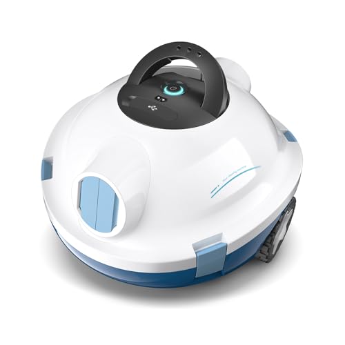 MEDOXA Poolroboter, kabelloser Poolsauger, Dunkelgrau Y10 Schnurloser Roboter-Poolreiniger, automatischer, leistungsstarker Poolsauger, 90 Minuten Laufzeit, selbstparkend, ideal für Flache