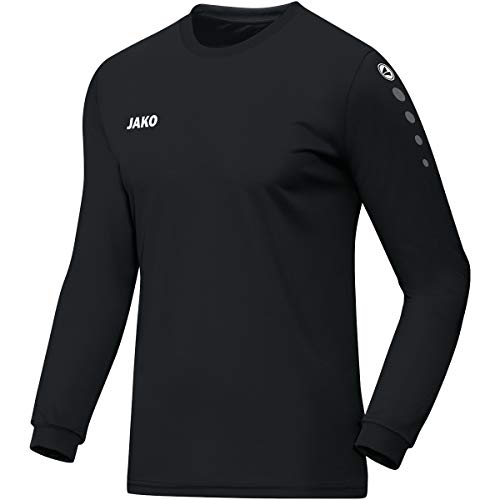 JAKO Herren Trikot Team (Langarm), Schwarz, L