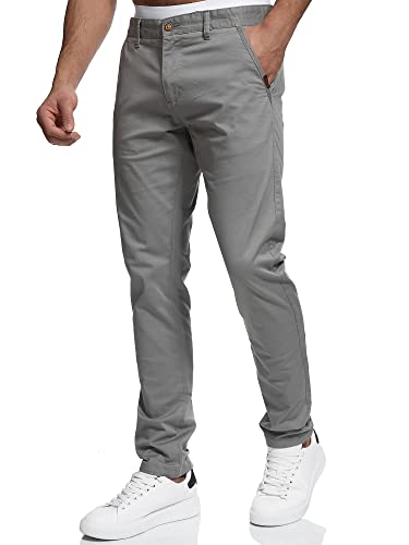 Indicode Herren Cherry Chinohose Stretchhose | Chino Herrenhose Stretch Stoffhose Lt Grey, 36/32
