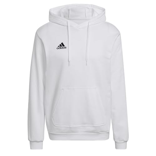 adidas Herren Entrada 22 Sweat Hoodie, White / Black, M