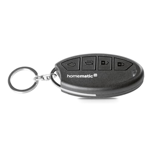 Homematic IP Schlüsselbundfernbedienung – Zutritt, Smart Home, Funk-Fernbedienung, Zubehör für Ihr Homematic IP Türschlossantrieb mit App-Funktion, öffnet, schließt und verriegelt Smart Lock, 142561A0