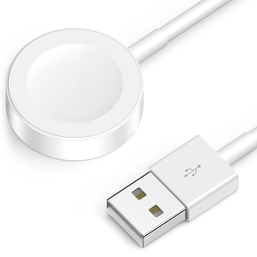 Ladekabel für Apple Watch, Tragbares Schnellladekabel USB Magnetisches Watch Ladestation Schnelles Ladegerät für iWatch Serie 11/10/9/8/7/6/5/4/3/2 Ultra 3/SE-1M