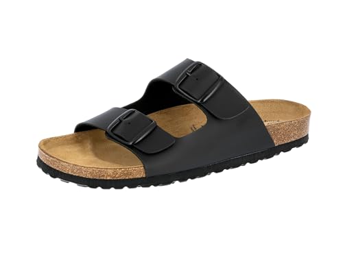 Lico Herren Bioline Man Pantoletten, Schwarz, 43 EU