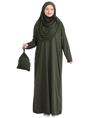 Prien Gebetskleidung Für Frauen Mit Tasche Hijab, Islam Damen Kleidung Set, Abaya Kopftuch, Muslim Kleider, Khimar