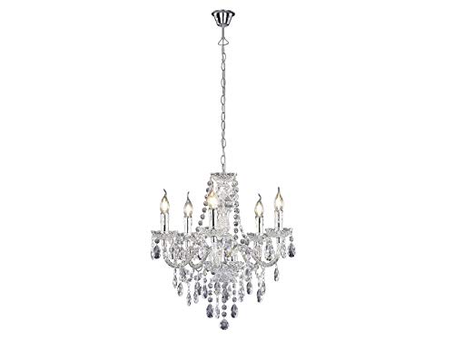 Reality Leuchten Kronleuchter R1107-00, Acryl klar, exkl. 5x E14