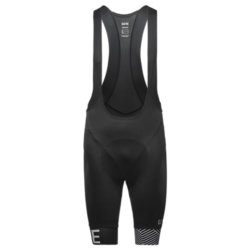 GORE WEAR Herren C5 Opti Trägerhose+ Kurze, Black/White, XL EU
