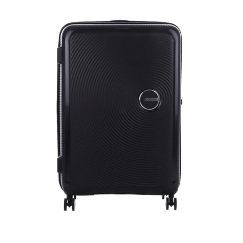 American Tourister Soundbox - Spinner L Erweiterbar Koffer, 77 cm, 97/110 L, Schwarz (Bass Black)