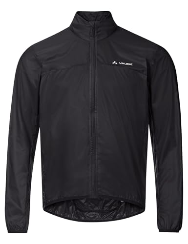 VAUDE Fahrradjacke Matera Air Jacket - ultraleichte Windjacke Herren 150 g, wasserabweisende Windjacke Rennrad Herren, winddichte & atmungsaktive Sportjacke - black, XXL