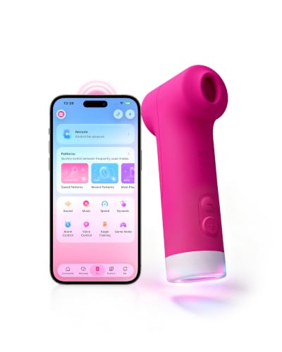 LOVENSE Fizz Druckwellenvibrator für Frauen, Klitoris Sauger mit App