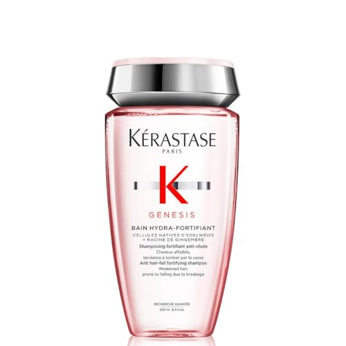 Kérastase | Shampoo für feines Haar, Nährendes und kräftigendes Haarbad gegen Haarverlust, Bain Hydra-Fortifiant, Genesis, 250 ml