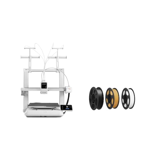 Anycubic Kobra X 3D Drucker, 4 Integrierte Farben Bis zu 19 Farbdruck für Anfänger, Druckgröße 260 x 260 x 260 mm, und PLA Filment Bundle