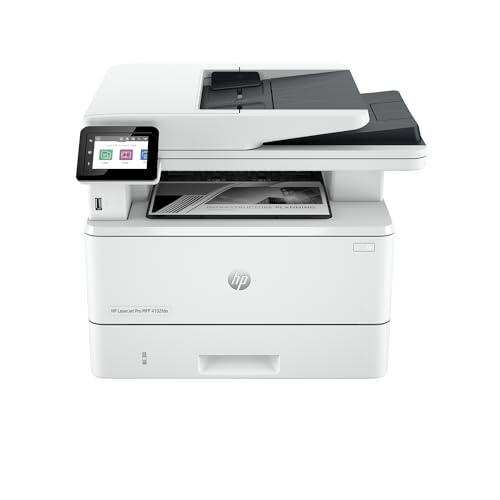 HP LaserJet Pro MFP 4102fdn Multifunktions-Laserdrucker, Fax, Automatischer beidseitiger Druck, Hohe Druckgeschwindigkeit, Bis zu 80.000 Seiten pro Monat, Wolf Pro Security