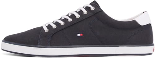 Tommy Hilfiger Herren Vulcanized Sneaker Schuhe, Blau (Midnight), 42