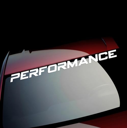 Auto Windschutzscheibe Fenster Banner Performance Vinyl Aufkleber Decals | Auto Tuning Reflexaufkleber | DIY Autodekorationsaufkleber | 80cm