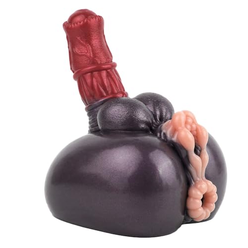 Jomyu 2 in 1 sex spielzeug für die männer Frau Groß Masturbator und Realistischer Pferd Dildo Masturbieren 3D Kompakt Anal vaginal & Tunnel Big Penis Anal plug Taschenmuschi sexpuppe für die Gay Paare