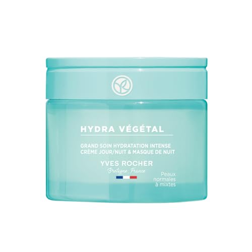Yves Rocher HYDRA VEGETAL - Intensivpflege 48h Feuchtigkeit - Carpobrotus Edulis Zellwasser für intensive, langanhaltende Feuchtigkeit - Für trockende Haut - 75 ml