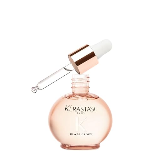 Kérastase Gloss Absolu Glaze Drops, Leichtes Haaröl für langes, zu Frizz neigendes Haar, Mit Wildrosenöl, Für ultimativen Glanz & Geschmeidigkeit, 45ml