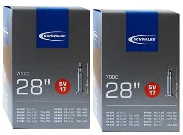 2x Schwalbe SV17 SV 17 Schlauch 28 x 1,2 - 1,75 28/47-622 OVP, Schwarz