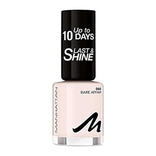 Manhattan Last und Shine Nagellack, Nr.060 Bare Affair, 1er Pack (1 X 10 ml)