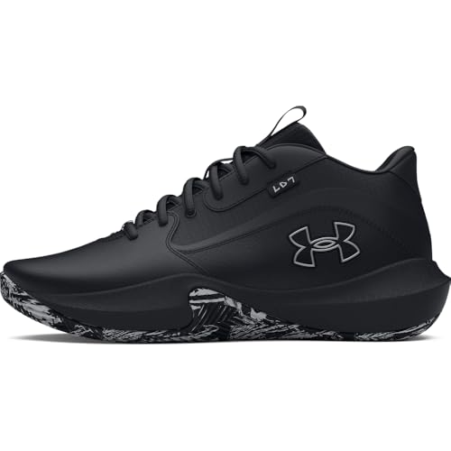 Under Armour Lockdown 7 Herren-Sneaker, Schwarz, Schwarz, Metallic-Silber, 42 EU