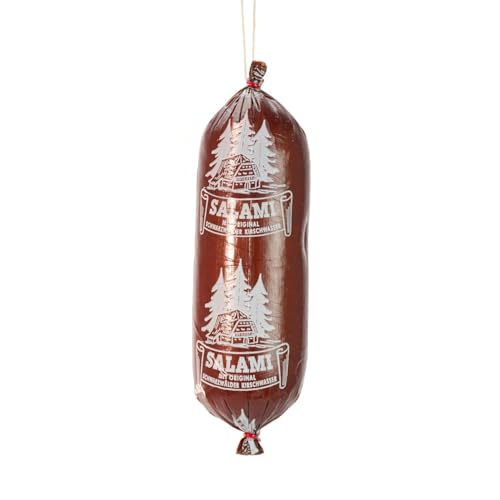 Schwarzwald Metzgerei Schaufler – Schwarzwälder Kirschwasser Salami im Naturreifeverfahren hergestellt – Salami mit mildem Kirschwasser-Aroma (500g am Stueck)