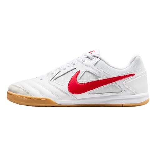 NIKE Herren Gato Sneaker, White/University Red/Gum Yello, 42.5 EU