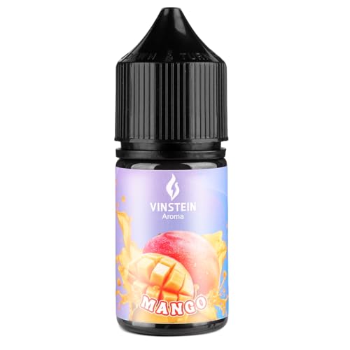 VINSTEIN Mango Lebensmittelaroma 30 ml – hochkonzentrierte Aroma für Backen, Getränke & Eis – vielseitiges flavour drops für DIY, zuckerfrei, vegan, Mango