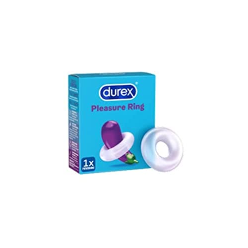 Durex Pleasure Ring - Dehnbarer Penisring aus angenehm weichem Silikon - Erotik Spielzeug für längeres und härteres Vergnügen, 1 Stück