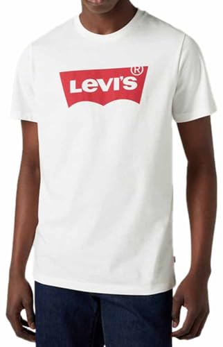 Levi's Herren Graphic Set-In Neck T-Shirt, Batwing Logo, White, L