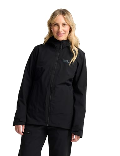 Jack Wolfskin Damen Moonrise 3in1 Jkt W Jacket, Schwarz, L EU