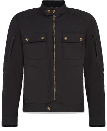 Belstaff Roberts wasserdichte Motorrad Textiljacke, schwarz, XL
