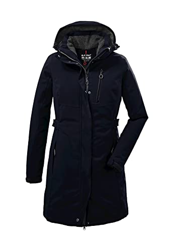 Killtec Damen Parka Funktionsparka mit abzippbarer Kapuze KOW 165 WMN PRK wasserdicht, Winddicht, atmungsaktiv 00814-dunkelnavy 40
