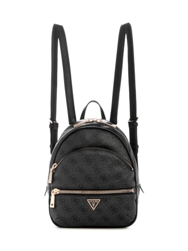 GUESS Damen Manhattan Ii Backpack Rucksack, Kohle-Logo, Einheitsgröße