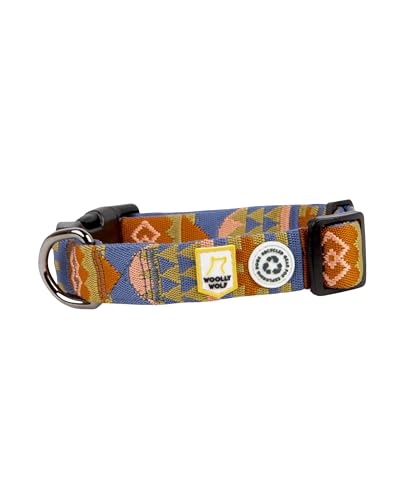 Woolly Wolf Nightless Night Halsband für kleine Hunde Gr. S - Verstellbares Hundehalsband mit maximaler Passform aus recyceltem Polyester, Bequemer Sitz
