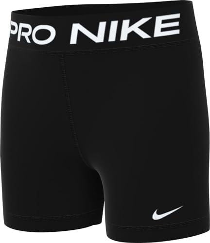 Nike Mädchen G Np 3-inch Shorts, Black/White, XL (156-166cm)