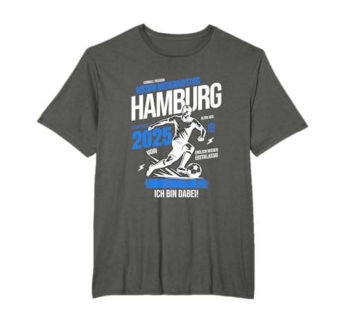 Hamburg Mission Wiederaufstieg 2025 Fan Design Fußball T-Shirt