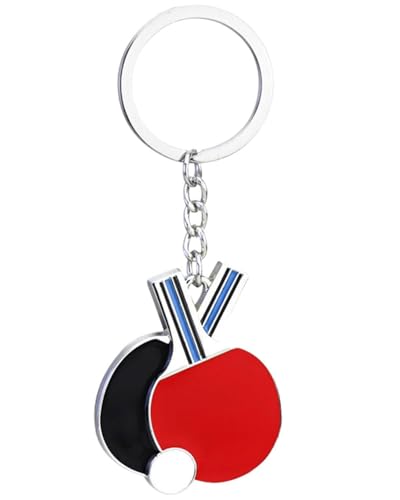 BNREOZA 1 Stück Tischtennis-Schlüsselanhänger, Sport-Schlüsselanhänger, Schlüsseltasche, für Freunde, Familie, Liebhaber, für Schlüssel, Rucksäcke