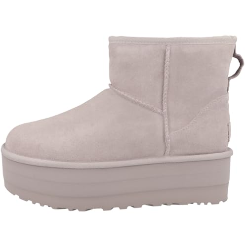 UGG Damen Klassische Mini-plattform Mode-Stiefel, Blasser Rauch, 43 EU