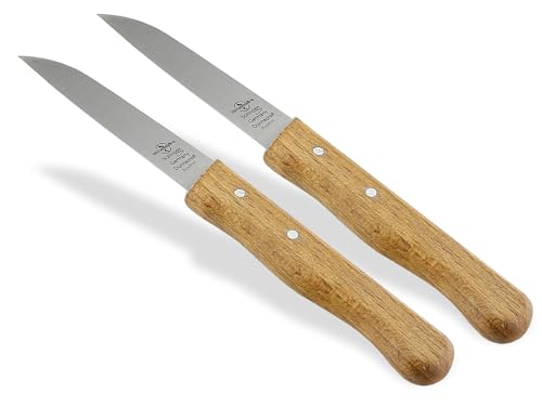 Schälmesser aus Solingen Küchenmesser 2er Set mit rostfreier Messerklinge