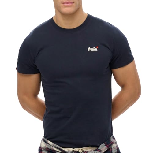 Superdry Herren-T-Shirt, Marineblau, marine, L