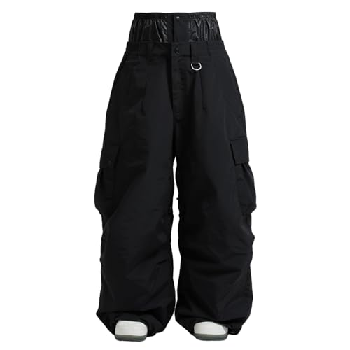 GSOU SNOW Herren Damen Skihose Super Baggy Snowboardhose Oversize Schneehose Snowboard Hose Ski Hose für Männer Frauen - Wasserdicht Winddicht Atmungsaktiv Warm