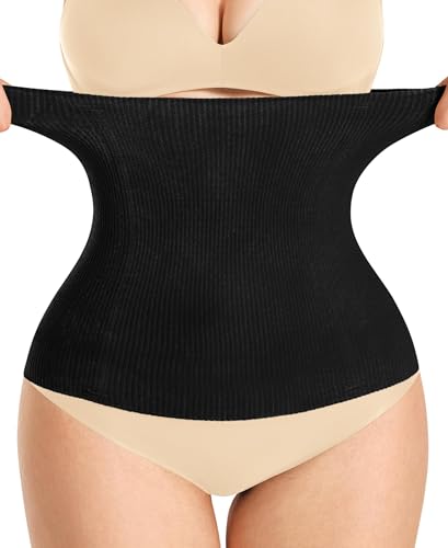 Gotoly Korsett Damen Waist Trainer Corset Bauchweg Stark Formend Body Shaper Cincher Korsage Taillenformer Hohe Elastizität Shaping Unterbrust Korsett Bauchweg Corsage (Schwarz, M)
